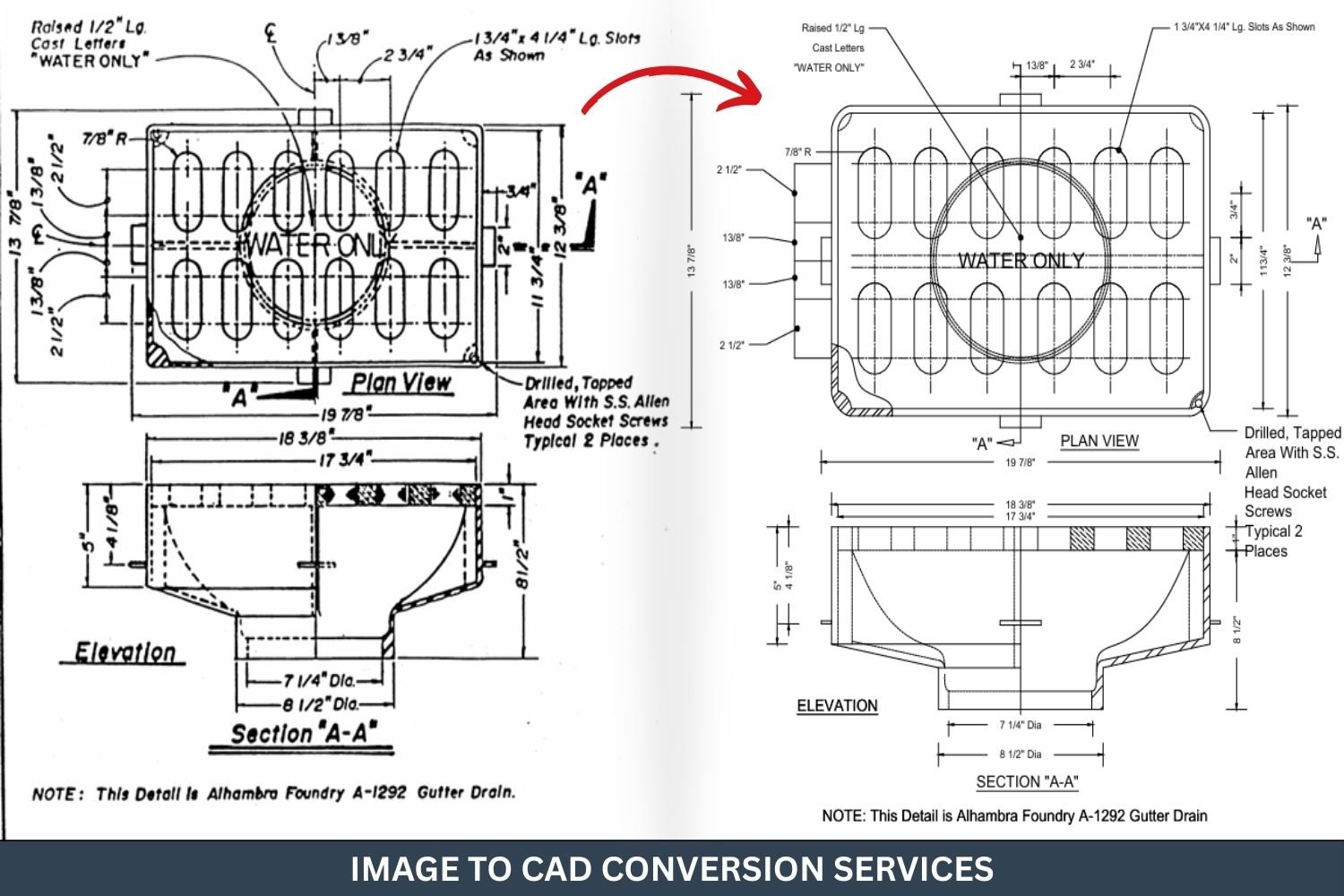 Image to CAD Conversion Services