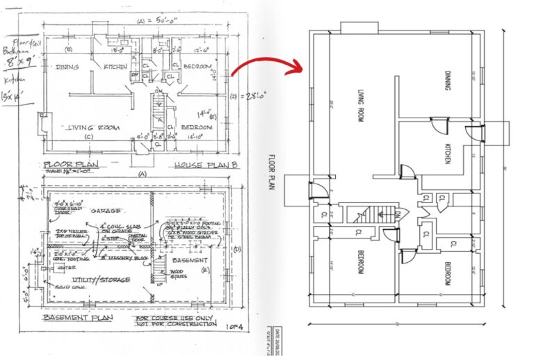 PDF to CAD of Building Elevations - 1