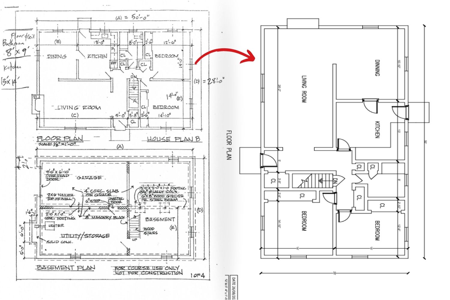 PDF to CAD of Building Elevations - 1