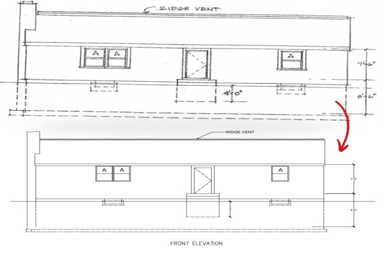 PDF to CAD of Building Elevations - 2