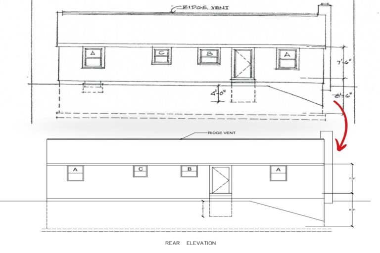 PDF to CAD of Building Elevations - 3