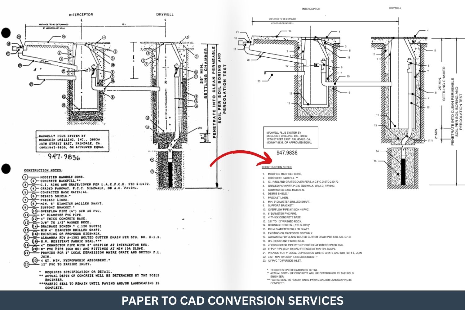 Paper to CAD Conversion Services