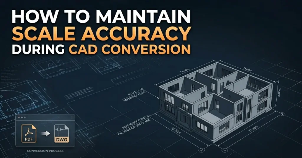 CAD conversion scale accuracy